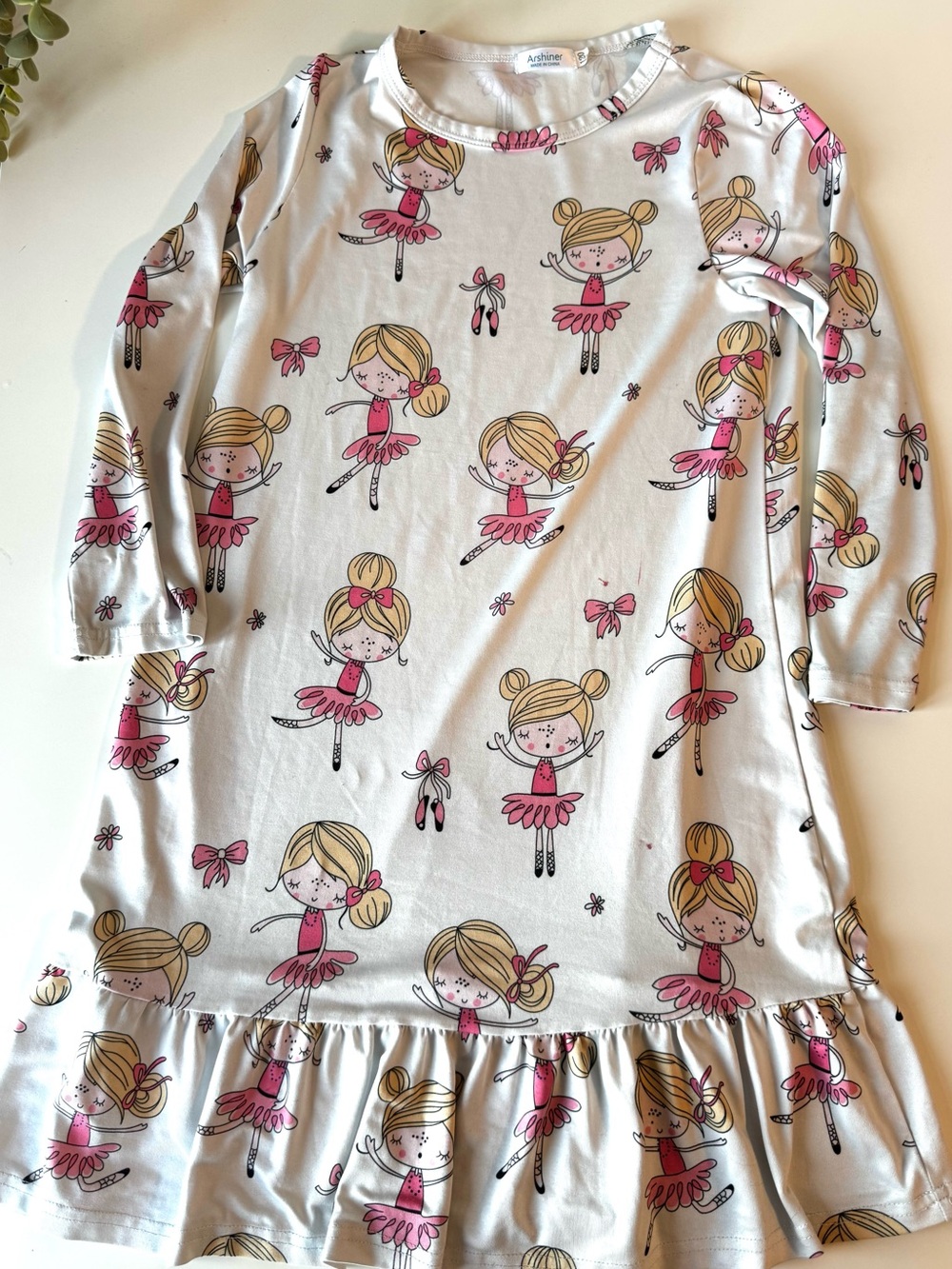 Girls Nightgown Bundle Size 6/7 Unicorn & Ballerina Sleep Dresses Set of 2 - Picture 9 of 14
